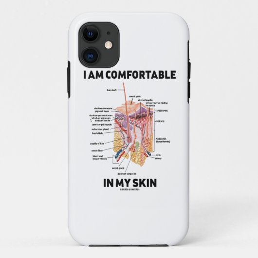 Ik ben comfortabel in mijn huid (dermale lagen) Case-Mate iPhone case (Achterkant)