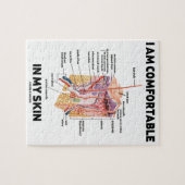 Ik ben comfortabel in mijn huid (dermale lagen) legpuzzel (Horizontaal)