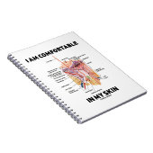 Ik ben comfortabel in mijn huid (dermale lagen) notitieboek (Rechterzijde)