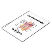 Ik ben comfortabel in mijn huid (dermale lagen) notitieboek (Linkerzijde)