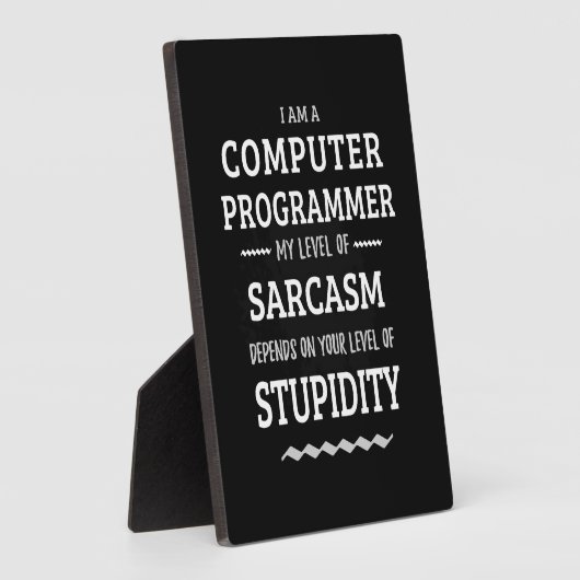 Ik ben computerprogrammeur fotoplaat (Zijkant)