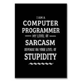 Ik ben computerprogrammeur kaart (Voorkant)