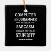 Ik ben computerprogrammeur keramisch ornament (Voorkant)