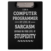 Ik ben computerprogrammeur klembord (Voorkant)