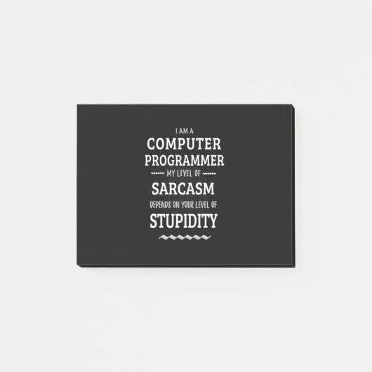 Ik ben computerprogrammeur post-it® notes (Voorkant)