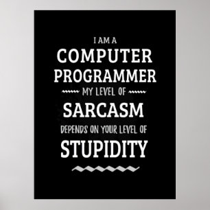 Ik ben computerprogrammeur poster