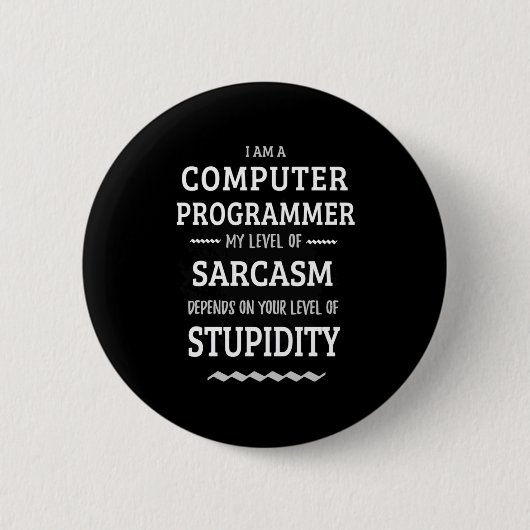 Ik ben computerprogrammeur ronde button 5,7 cm (Voorkant)