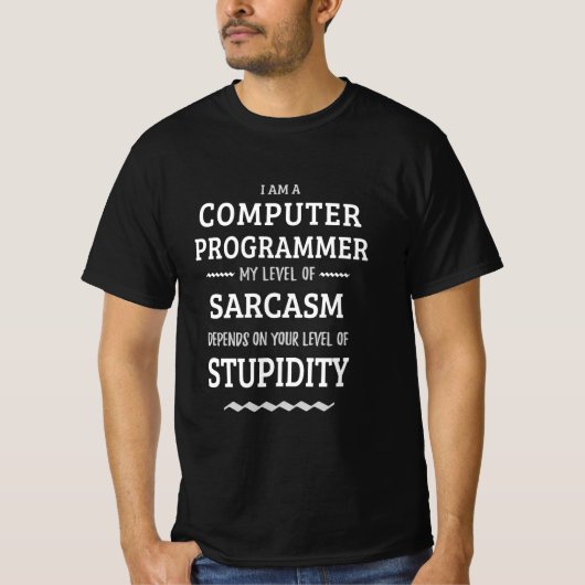 Ik ben computerprogrammeur t-shirt (Voorkant)