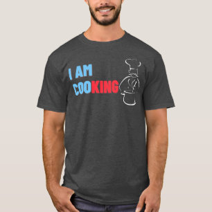 Ik ben CooKING Keuken Koning Grappige Chef Koken C T-shirt