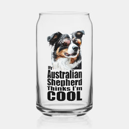 Ik ben Cool Australian Shepherd Blikvorm Glas