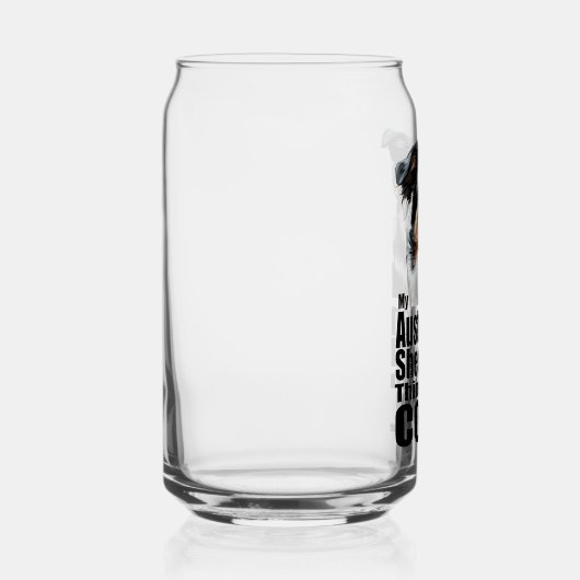 Ik ben Cool Australian Shepherd Blikvorm Glas (Rechts)