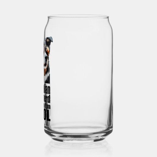 Ik ben Cool Australian Shepherd Blikvorm Glas (Links)