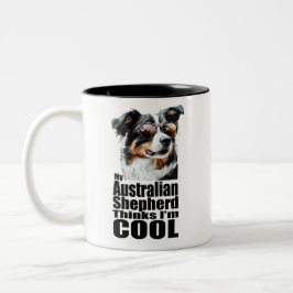 Ik ben Cool Australian Shepherd Tweekleurige Koffiemok