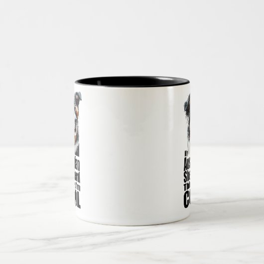 Ik ben Cool Australian Shepherd Tweekleurige Koffiemok (Center)