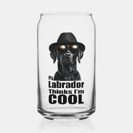 Ik ben Cool Black Lab Blikvorm Glas
