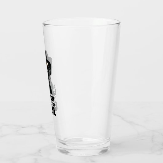 Ik ben Cool Black Lab Glas (Links)