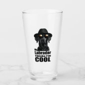 Ik ben Cool Black Lab Glas (Voorkant)