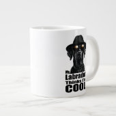 Ik ben Cool Black Lab Grote Koffiekop (Voorkant rechts)