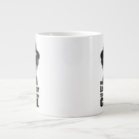 Ik ben Cool Black Lab Grote Koffiekop (Voorkant)