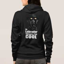 Ik ben Cool Black Lab Hoodie
