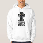 Ik ben Cool Black Lab Hoodie (Voorkant)