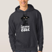 Ik ben Cool Black Lab Hoodie (Voorkant)