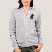 Ik ben Cool Black Lab Hoodie (Voorkant)