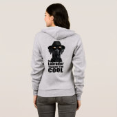 Ik ben Cool Black Lab Hoodie (Achterkant volledig)