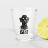 Ik ben Cool Black Lab Shot Glas (Voorkant)
