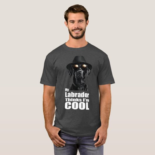 Ik ben Cool Black Lab T-shirt (Voorkant volledig)