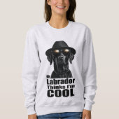 Ik ben Cool Black Lab Trui (Voorkant)