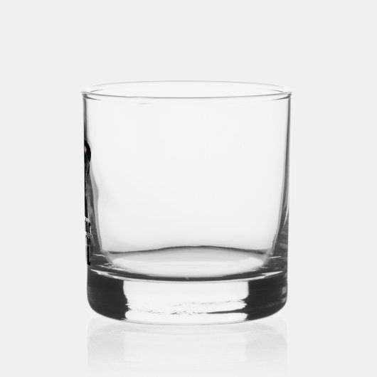 Ik ben Cool Black Lab Whisky Glas (Links)