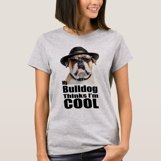 Ik ben Cool Bulldog T-shirt (Voorkant)