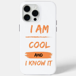 Ik ben cool en ik weet het iPhone 15 pro max hoesje
