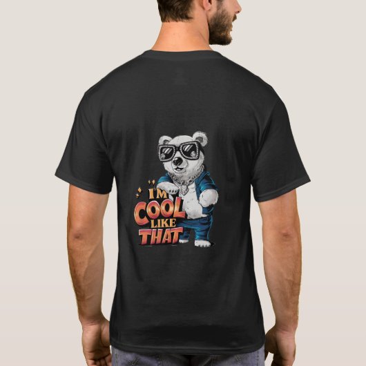 Ik ben cool t-shirt (Achterkant)