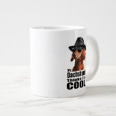 Ik ben Cool Teckel Grote Koffiekop (Voorkant rechts)