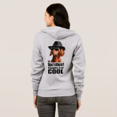 Ik ben Cool Teckel Hoodie (Achterkant volledig)