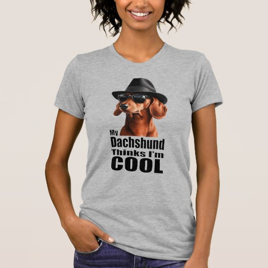 Ik ben Cool Teckel T-shirt (Voorkant)