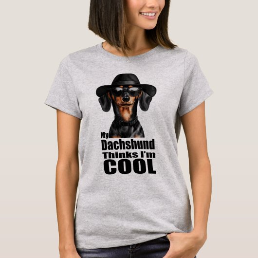 Ik ben Cool Teckel T-shirt (Voorkant)