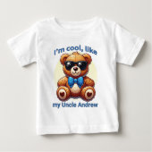 Ik ben Cool Teddy Bear met Blue Bow  (Voorkant)
