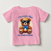 Ik ben Cool Teddy Bear met Blue Bow  (Voorkant)