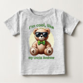 Ik ben Cool Teddy Bear met Green Bow (Voorkant)