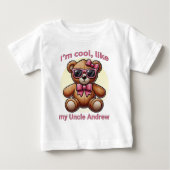 Ik ben Cool Teddy Bear met Pink Bow  (Voorkant)