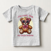Ik ben Cool Teddy Bear met Pink Bow (Voorkant)