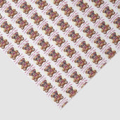 Ik ben Cool Teddy Bear met Pink Bow  Tissuepapier (Detail)