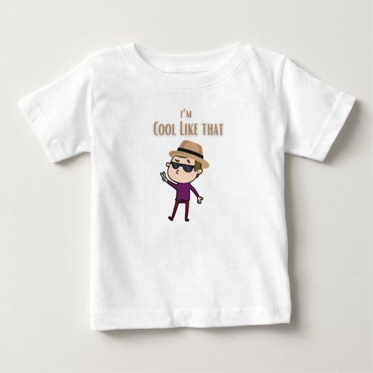 Ik ben cool zoals een pops t-shirt (Voorkant)