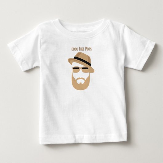 Ik ben cool zoals pops t-shirt (Voorkant)