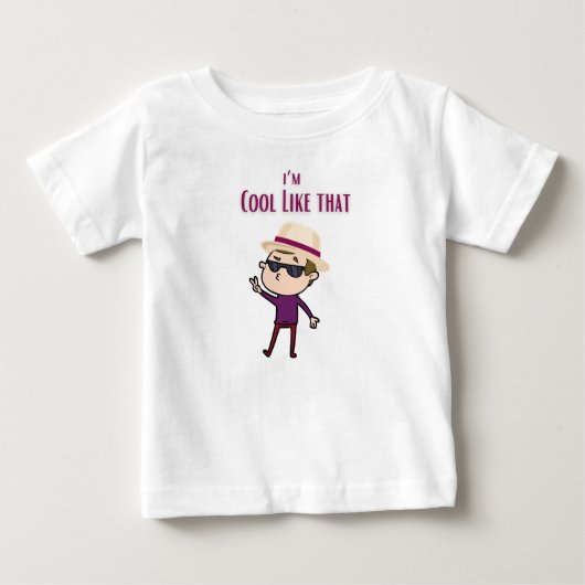 Ik ben cool zoals pops t-shirt (Voorkant)