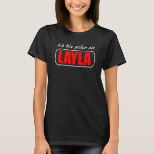 Ik ben cooler dan LAYLA Mallorca Party Malle Escal T-shirt