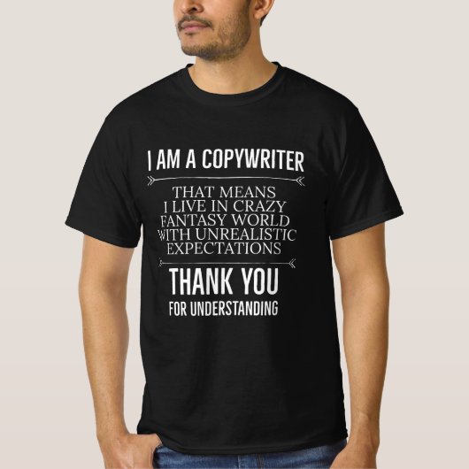 Ik ben Copywriter T-shirt (Voorkant)